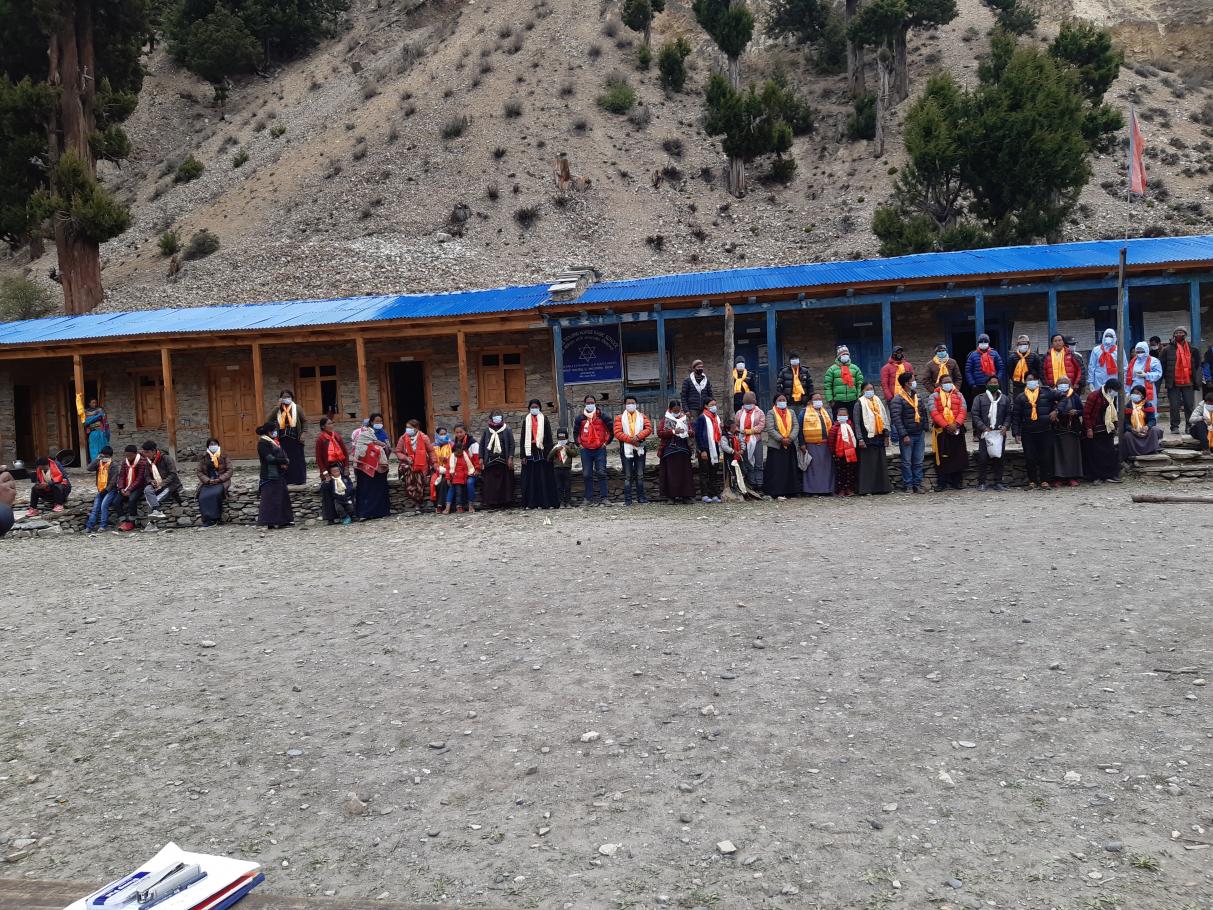 १४ दिनकाे क्वारेन्टाईन पछि स्थानियहरुलाई सम्मान पूर्व विदाई कार्यक्रम